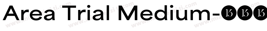 Area Trial Medium字体转换